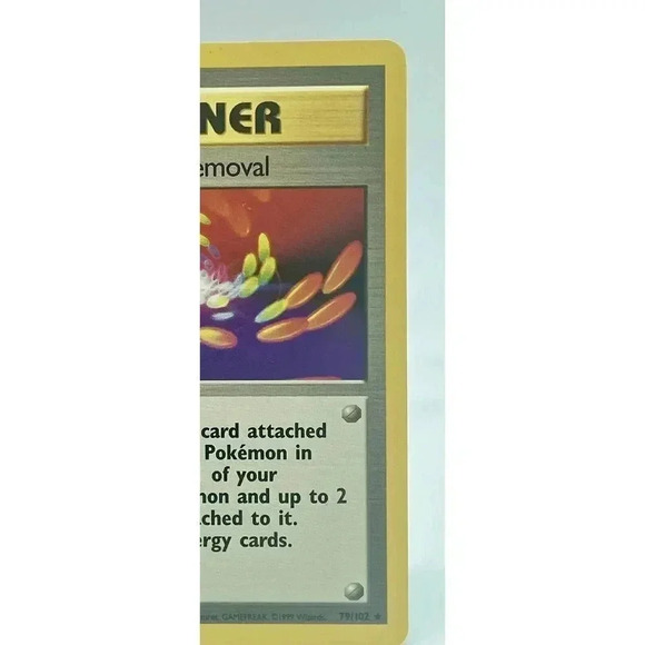 Unlimited Base‎ Super Energy Removal Rare 79/102 Pokemon WOTC Vintage 1999 LP - Picture 3 of 6